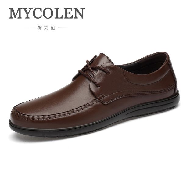 mycolen genuine leather men shoes round toe minimalist design business leisure derby shoes soft anti-slip men leather, Black
mycolen genuine leather men shoes round toe minimalist design business leisure derby shoes soft anti-slip men leather, Black