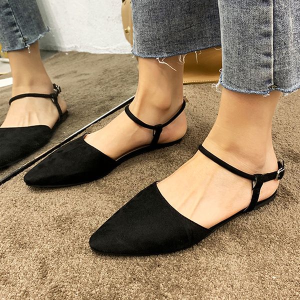 xiniu sandals women fashion casual solid rome ankle strap buckle sandals pointed flat breathable comfort ladies shoes #0523, Black
xiniu sandals women fashion casual solid rome ankle strap buckle sandals pointed flat breathable comfort ladies shoes #0523, Black