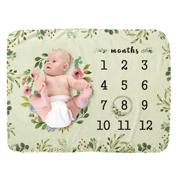 baby milestone blanket newborn pgraphy blanket baby cover