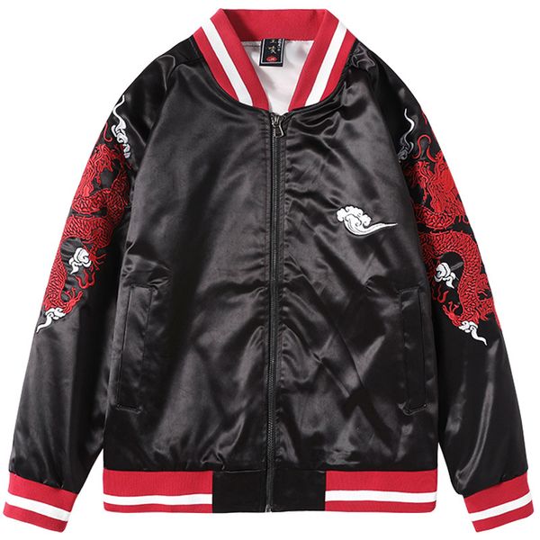 japan dragon tattoo design embroidery baseball coat jacket fashion hip hop rapper mens bomber jacket carp print streetwear, Black;brown
japan dragon tattoo design embroidery baseball coat jacket fashion hip hop rapper mens bomber jacket carp print streetwear, Black;brown