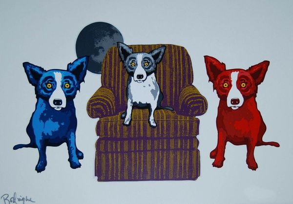 george rodrigue blue dog sitting with my sisters home decor handpainted &hd print oil painting on canvas wall art canvas pictures 200117
george rodrigue blue dog sitting with my sisters home decor handpainted &hd print oil painting on canvas wall art canvas pictures 200117