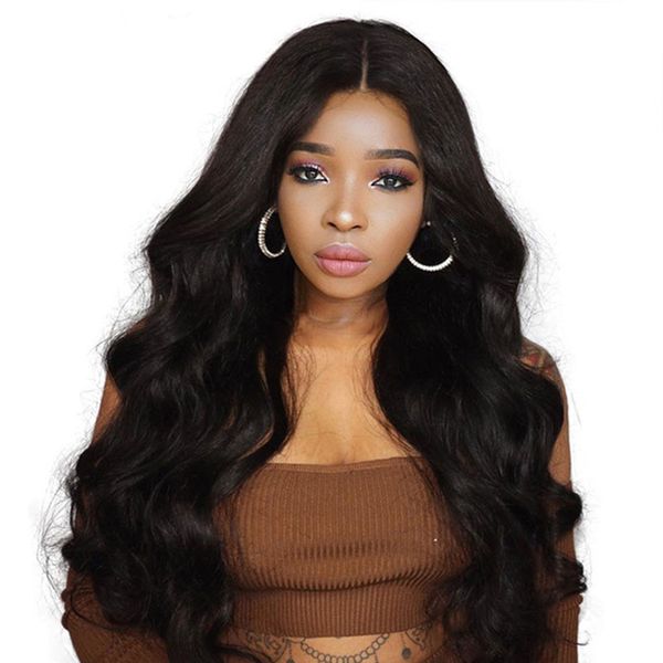 new european and american women's lace front wig long curly black loose wave middle part synthetic wigs
new european and american women's lace front wig long curly black loose wave middle part synthetic wigs