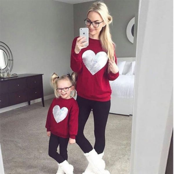 Family Matching Outfits Mother and Daughter Love heart Sweatshirt Pullover Jumper Long Sleeve Tops Hoodie
Family Matching Outfits Mother and Daughter Love heart Sweatshirt Pullover Jumper Long Sleeve Tops Hoodie