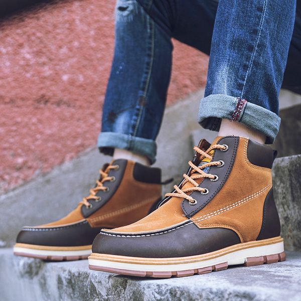 39-46 мужчин сапоги удобные моды 2019 кожаные сапоги # g61, Black 
39-46 мужчин сапоги удобные моды 2019 кожаные сапоги # g61, Black