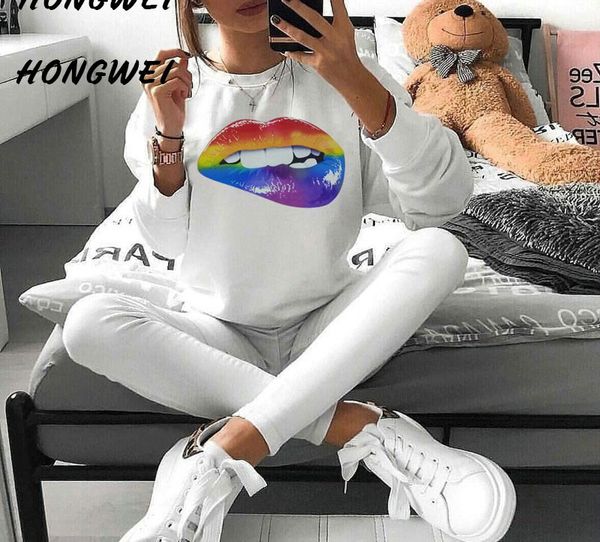 lips printi sweatshirts women fashion cropped o-neck long sleeve sweatshirt pullover 2018 new ladies white casual loose crop top, Black
lips printi sweatshirts women fashion cropped o-neck long sleeve sweatshirt pullover 2018 new ladies white casual loose crop top, Black
