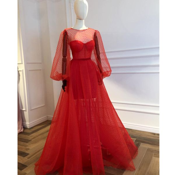 custom made red illusion long sleeve evening dress 2019 custom made puffy tulle see through special occasion dresses cheap, White;black
custom made red illusion long sleeve evening dress 2019 custom made puffy tulle see through special occasion dresses cheap, White;black