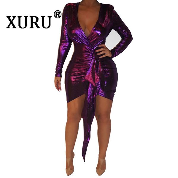 xuru summer new women's v-neck dress night slim dress purple green blue irregular party dress, Black;gray
xuru summer new women's v-neck dress night slim dress purple green blue irregular party dress, Black;gray