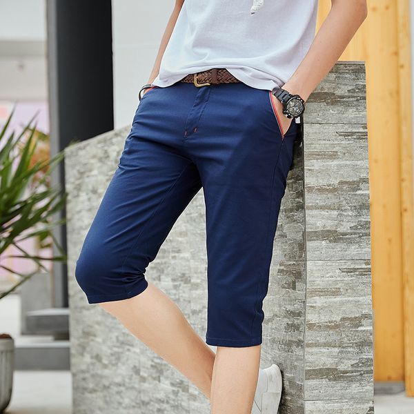 mens designer capri short casual shorts classic cotton cropped fashion pants, Blue
mens designer capri short casual shorts classic cotton cropped fashion pants, Blue