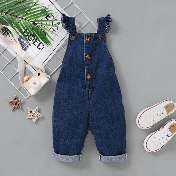newborn baby jumpsuit rompers denim summer vintage casual cool girl clothes ruffled overalls outfits streetwear d30, Blue
newborn baby jumpsuit rompers denim summer vintage casual cool girl clothes ruffled overalls outfits streetwear d30, Blue