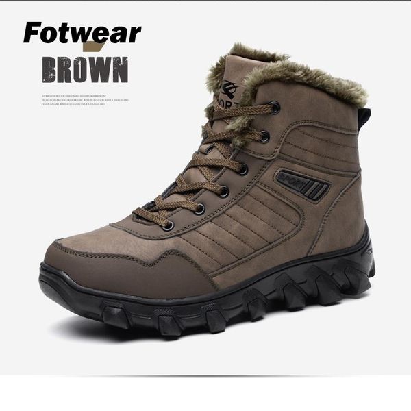 fotwear men snow boot men outdoor anti-skid boot warm plush cotton shoes lace-up leather upper better insulation temperature mx190819, Black
fotwear men snow boot men outdoor anti-skid boot warm plush cotton shoes lace-up leather upper better insulation temperature mx190819, Black