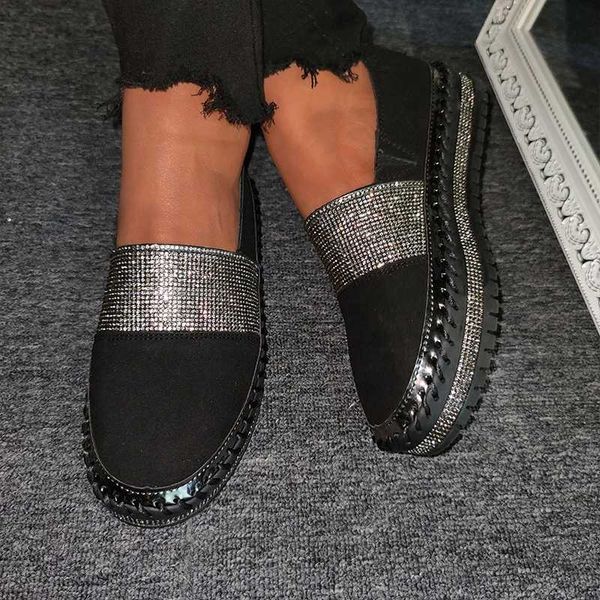 women flats ladies crystal bling slip on loafers fashion casual rhinestone glitter flat shoes spring autumn female shoes 2020, Black
women flats ladies crystal bling slip on loafers fashion casual rhinestone glitter flat shoes spring autumn female shoes 2020, Black