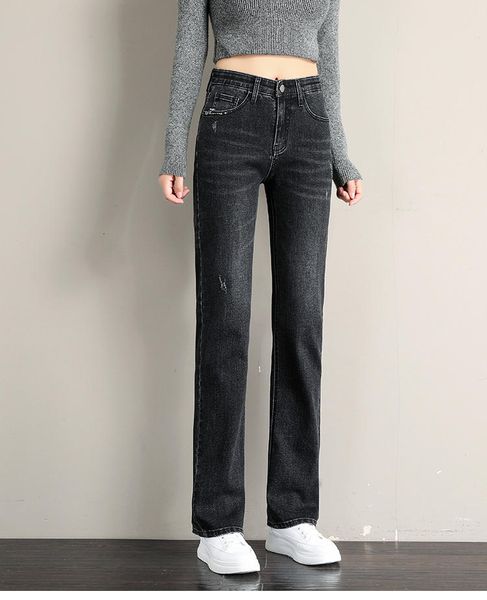 black autumn outfit new high waist width leg leisure show thin mop the floor long pants, Blue
black autumn outfit new high waist width leg leisure show thin mop the floor long pants, Blue