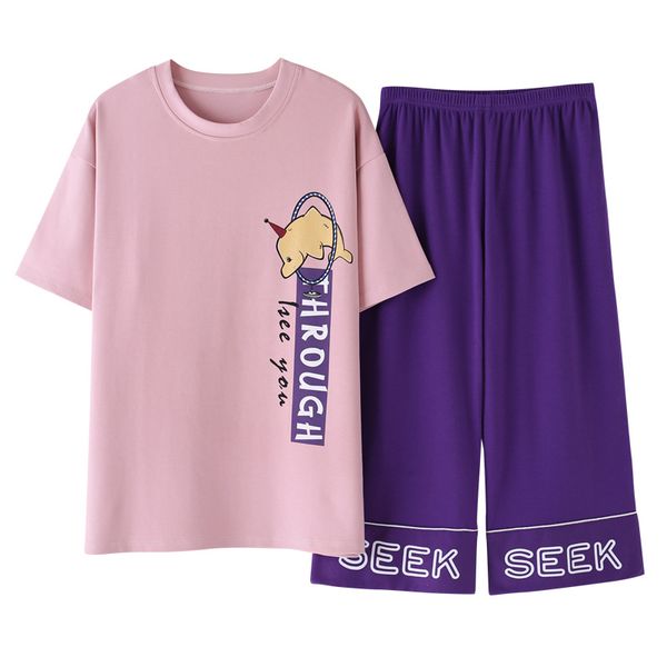 пижамы женщины хлопок пижамы набор печати футболка + семь точек широкие брюки 2 шт пижамы гостиная одежда спортивный костюм свободные плюс р, Blue;gray
пижамы женщины хлопок пижамы набор печати футболка + семь точек широкие брюки 2 шт пижамы гостиная одежда спортивный костюм свободные плюс р, Blue;gray