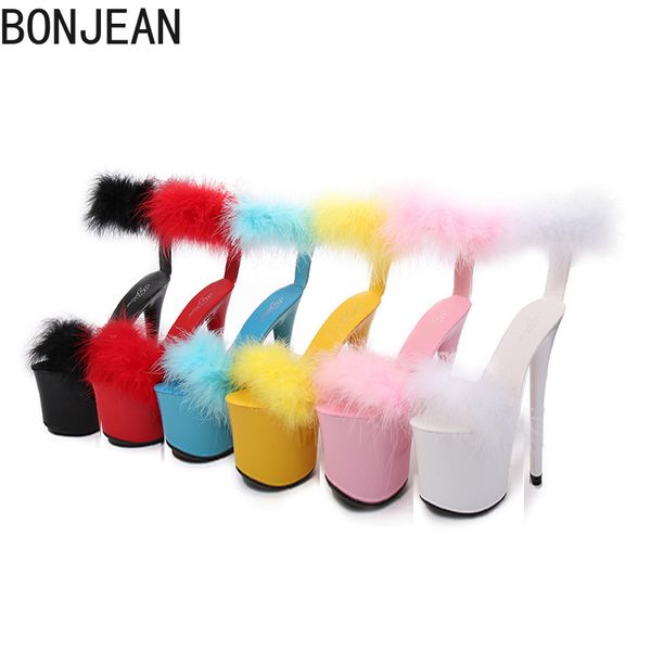new fashion shoes high heels 20cm special fine imitation fur leather sandals platform ultra-high female stage party, Black
new fashion shoes high heels 20cm special fine imitation fur leather sandals platform ultra-high female stage party, Black