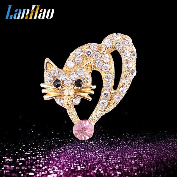 popular lovely rhinestone small kitty lead needle the collar men and women brooch accessories, Gray
popular lovely rhinestone small kitty lead needle the collar men and women brooch accessories, Gray