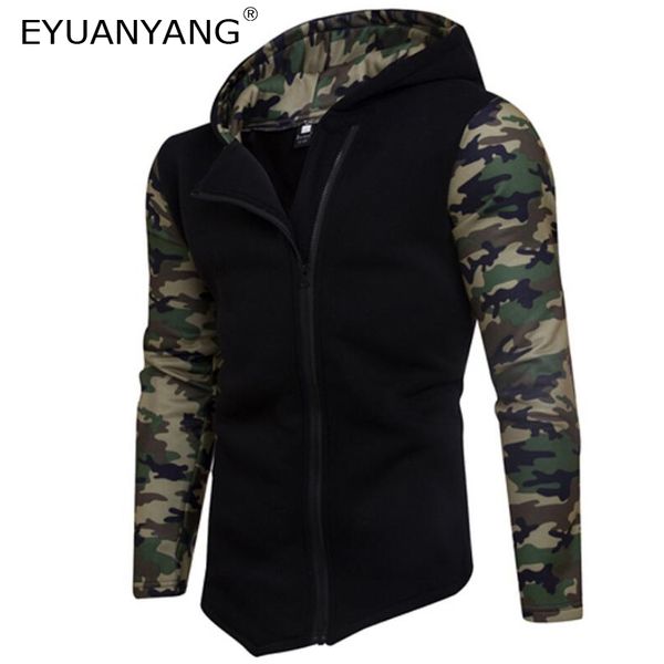 eyuanyang hoodie men cardigan camouflage hip hop sweatshirt men's hoodies winter fashion oblique zipper brand hoodie pullover, Black
eyuanyang hoodie men cardigan camouflage hip hop sweatshirt men's hoodies winter fashion oblique zipper brand hoodie pullover, Black