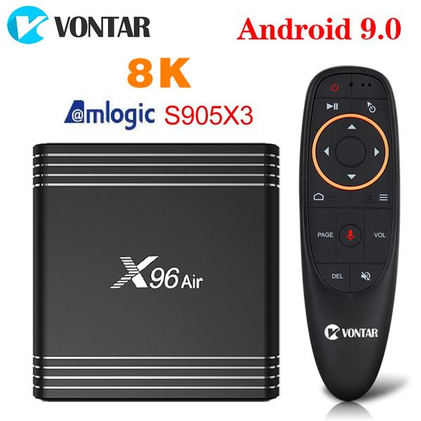 X96 воздуха S905X3 встроенный гироскоп голосовое управление 2G16G 4G32G 4G64G коробки TV Андроида 9.0 ТВ коробка 8К двойной смарт-WiFi
X96 воздуха S905X3 встроенный гироскоп голосовое управление 2G16G 4G32G 4G64G коробки TV Андроида 9.0 ТВ коробка 8К двойной смарт-WiFi