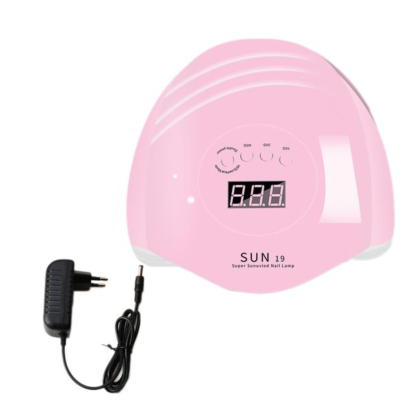 80w uv led nail lamp for manicure gel nail dryer drying polish lamp 10s/30s/60s/90s auto sensor manicure tools eu plug(pink
80w uv led nail lamp for manicure gel nail dryer drying polish lamp 10s/30s/60s/90s auto sensor manicure tools eu plug(pink