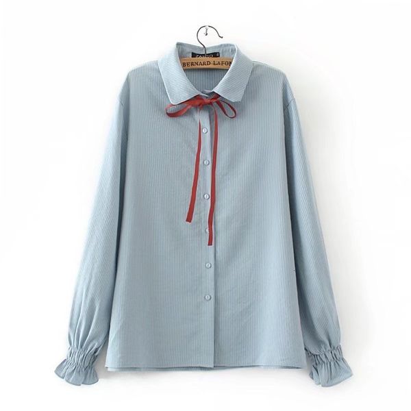 plus size nieuwe mode dames elegante strriped blouses vintage notched kraag lange mouwen shirts toevallige slanke merk, White
plus size nieuwe mode dames elegante strriped blouses vintage notched kraag lange mouwen shirts toevallige slanke merk, White