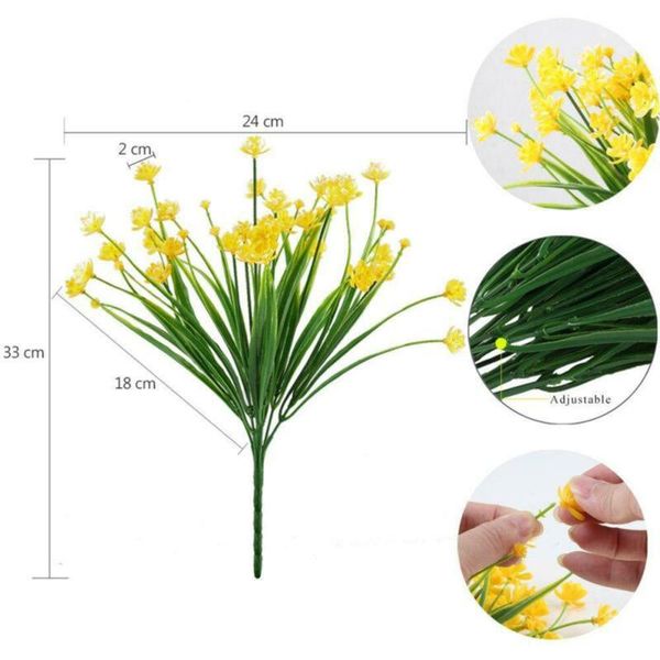 4 bundles artificial flowers fake outdoor plants faux plastic home garden decor simulation of jasmine flower decoration
4 bundles artificial flowers fake outdoor plants faux plastic home garden decor simulation of jasmine flower decoration