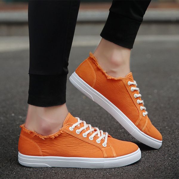 2019 summer new men casual shoes loafers breathable canvas solid shoes men fashion sneakers lace-up low-cut size 39-44, Black
2019 summer new men casual shoes loafers breathable canvas solid shoes men fashion sneakers lace-up low-cut size 39-44, Black