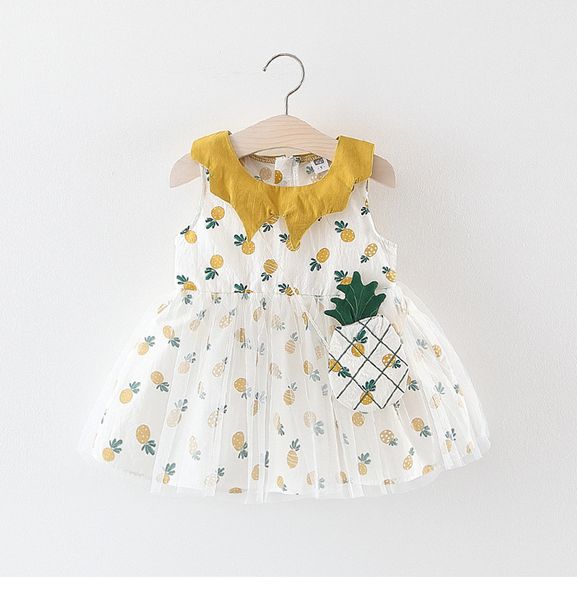 kids Girl designer clothes Dress Summer Sleeveless Pineapple Print mesh Patchwork Design Dress Princess Girl Clothing Dress + handbag
kids Girl designer clothes Dress Summer Sleeveless Pineapple Print mesh Patchwork Design Dress Princess Girl Clothing Dress + handbag