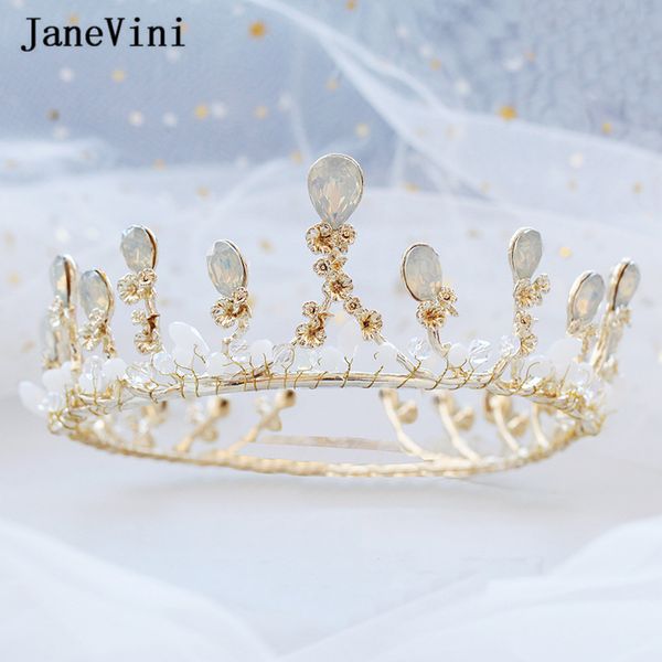 janevini new fashion round bridal crown and tiara handmade crystal rhinestone princess pageant wedding jewelry hair accessories, Golden;white
janevini new fashion round bridal crown and tiara handmade crystal rhinestone princess pageant wedding jewelry hair accessories, Golden;white
