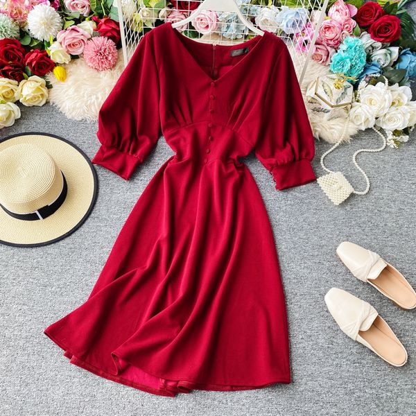 2020 vintage single breasted women dress summer v-neck high waist vestidos verano casual red/green/white dress for female, Black;gray
2020 vintage single breasted women dress summer v-neck high waist vestidos verano casual red/green/white dress for female, Black;gray