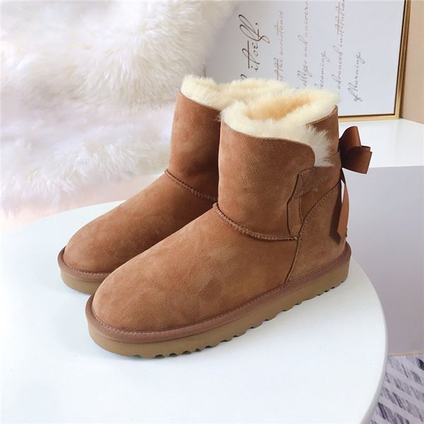 brand women winter mid-calf snow boots with bows ladies genuine cow leather boots fur shoes female ski icing footwear waterproof 333, Black
brand women winter mid-calf snow boots with bows ladies genuine cow leather boots fur shoes female ski icing footwear waterproof 333, Black