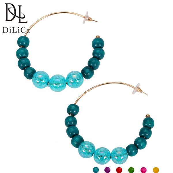 dilica trend bohemian earrings for women resin beads earrings big circle drop boho jewelry fashion woman earring, Silver
dilica trend bohemian earrings for women resin beads earrings big circle drop boho jewelry fashion woman earring, Silver