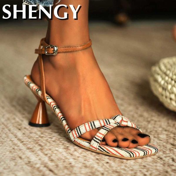 shengy women's summer sandals 2020 fashion pumps colorful strip 5.5 cm buckle high heels open toe ladies shoes, Black
shengy women's summer sandals 2020 fashion pumps colorful strip 5.5 cm buckle high heels open toe ladies shoes, Black