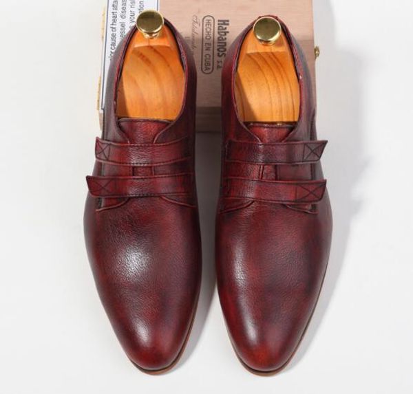 new fashion 2 men's adhesive dress shoes genuine leather pointed-toe oxfords shoes business office low heel, Black
new fashion 2 men's adhesive dress shoes genuine leather pointed-toe oxfords shoes business office low heel, Black
