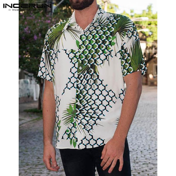 incerun summer print men casual brand shirt short sleeve lapel neck loose streetwear men beach hawaiian shirts camisa 2019, White;black
incerun summer print men casual brand shirt short sleeve lapel neck loose streetwear men beach hawaiian shirts camisa 2019, White;black