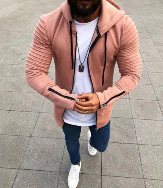 mens zipper cardigan hooded hoodies slim pleated zipper design sweatshirts hommes fitting solid color hoodies s-5xl, Black
mens zipper cardigan hooded hoodies slim pleated zipper design sweatshirts hommes fitting solid color hoodies s-5xl, Black