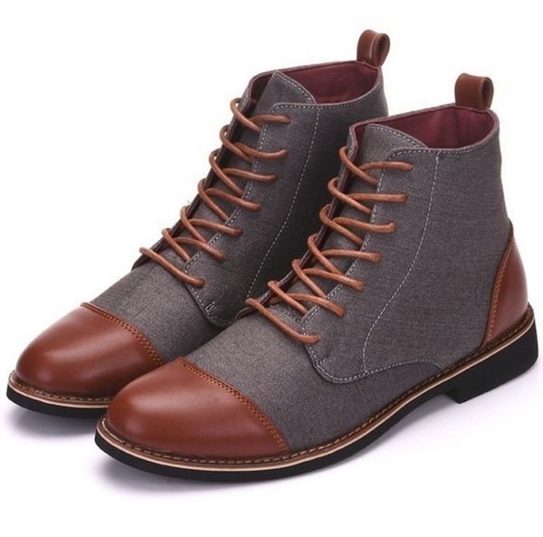 new fashion luxury design genuine leather men ankle boots high grade lace-up men dress shoes black brown basic boots men 48
new fashion luxury design genuine leather men ankle boots high grade lace-up men dress shoes black brown basic boots men 48