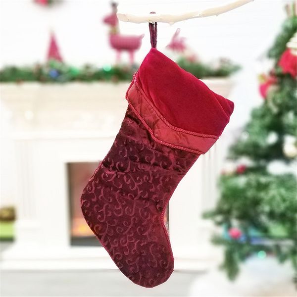 christmas gift christmas stocking velvet big sock santa claus candy gift bag xmas tree hanging decor stockings
christmas gift christmas stocking velvet big sock santa claus candy gift bag xmas tree hanging decor stockings