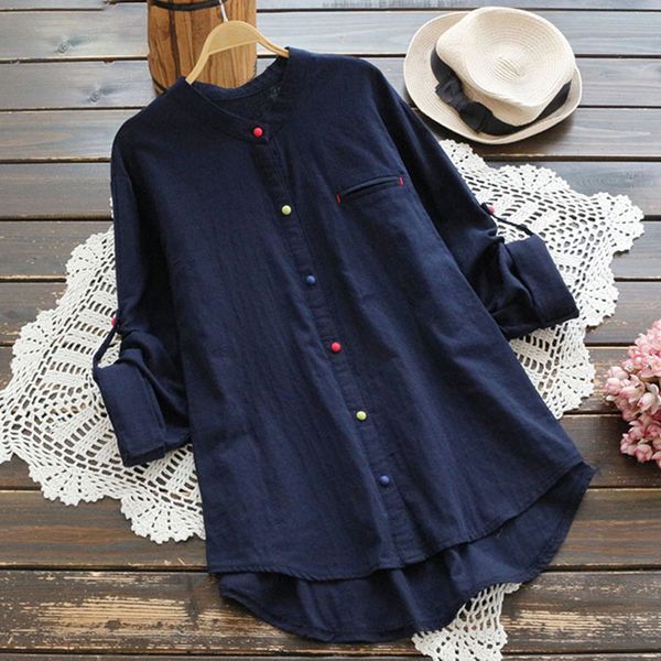 women clothing women blouse 2019 women casual long sleeve buttons cotton linen blouse autumn solid shirt loose work long plus size, White
women clothing women blouse 2019 women casual long sleeve buttons cotton linen blouse autumn solid shirt loose work long plus size, White