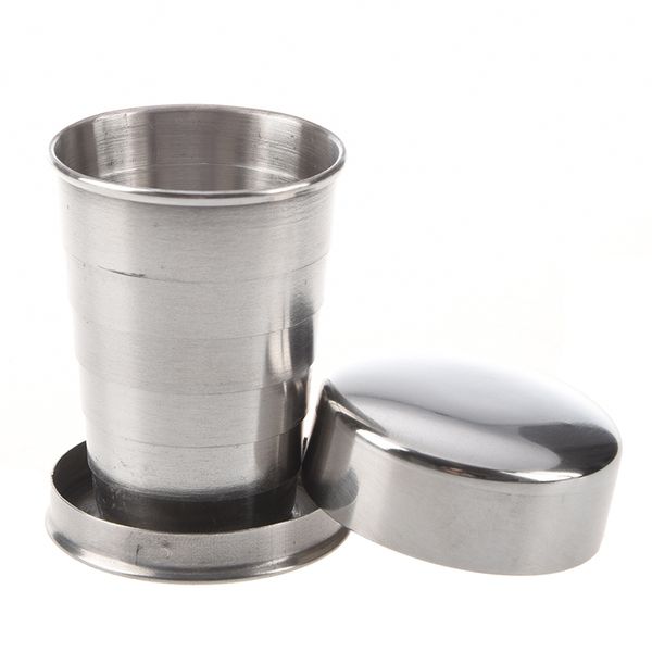 stainless steel travel camping hiking folding collapsible cup with a lobster clip, either on your belt loop, backpack or jacket other bird s 
stainless steel travel camping hiking folding collapsible cup with a lobster clip, either on your belt loop, backpack or jacket other bird s