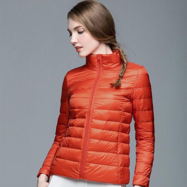 2019 autumn and winter new style portable short thin down jacket women's korean-style versatile warm stand-collar slim fit jacke, Black;white
2019 autumn and winter new style portable short thin down jacket women's korean-style versatile warm stand-collar slim fit jacke, Black;white