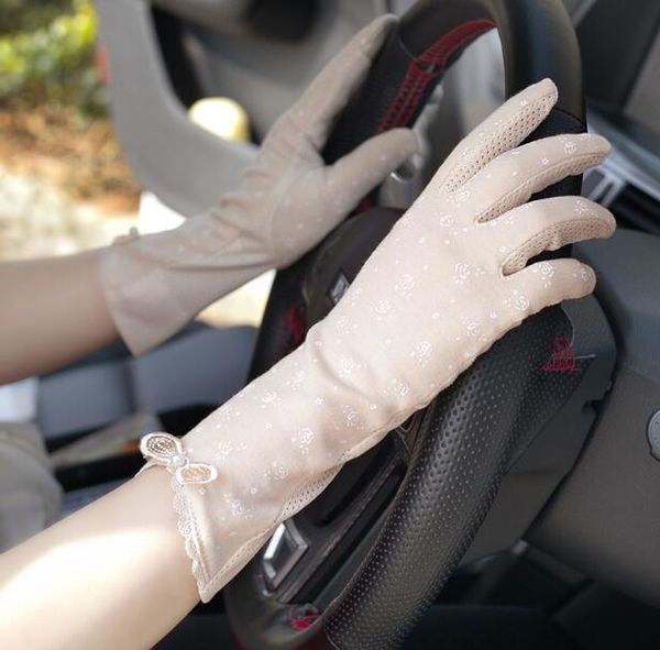 women' spring summer thin sunscreen print cotton driving gloves female summer medium long breathable riding gloves r838, Blue;gray
women' spring summer thin sunscreen print cotton driving gloves female summer medium long breathable riding gloves r838, Blue;gray