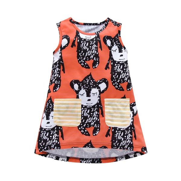 1-6t children cartoon animal princess dress girls summer sleeveless dresses, Red;yellow
1-6t children cartoon animal princess dress girls summer sleeveless dresses, Red;yellow