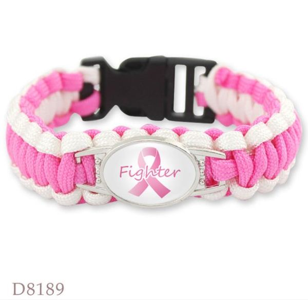 new 7 styles pink breast cancer fighter hope ribbon awareness paracord bracelets blue yellow black outdoor camping, Golden;silver
new 7 styles pink breast cancer fighter hope ribbon awareness paracord bracelets blue yellow black outdoor camping, Golden;silver
