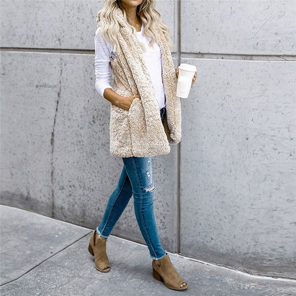 womens vest winter warm hoodie open stitch outwear casual cardigan coat faux fur zip up sherpa jacket fashion female girls, Black;white
womens vest winter warm hoodie open stitch outwear casual cardigan coat faux fur zip up sherpa jacket fashion female girls, Black;white