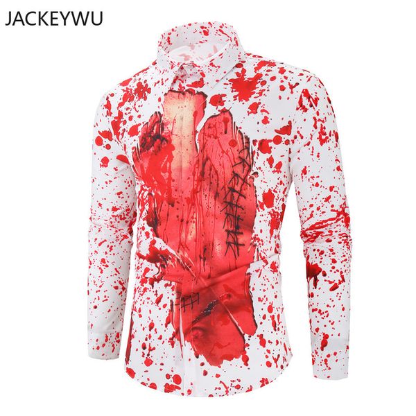 halloween shirt men 2019 autumn novelty print long sleeve casual shirts hidden button cotton hip hop streetwear camisas lapel, White;black
halloween shirt men 2019 autumn novelty print long sleeve casual shirts hidden button cotton hip hop streetwear camisas lapel, White;black