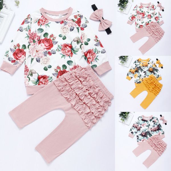 newborn baby girl clothes sets 0-24m 3 colors flower long legging pants trousers headband outfits clothes, White
newborn baby girl clothes sets 0-24m 3 colors flower long legging pants trousers headband outfits clothes, White