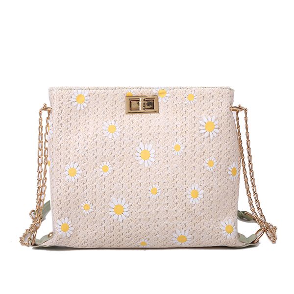 2020 summer daisy pattern female straw handbags lady's bucket handbag fashion shoulder crossbody bags women's small handbag
2020 summer daisy pattern female straw handbags lady's bucket handbag fashion shoulder crossbody bags women's small handbag
