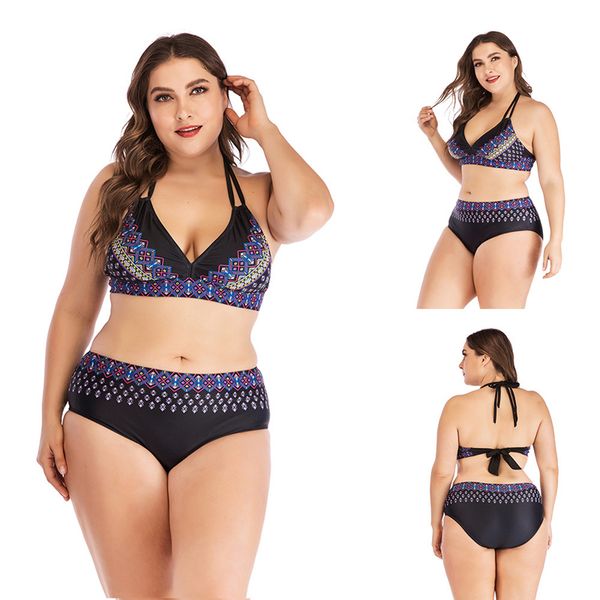 women's swimwear plus size 6xl bikini set large cup women retro halter neck cross swimming suit high waist big swimsuit biquini, White;black
women's swimwear plus size 6xl bikini set large cup women retro halter neck cross swimming suit high waist big swimsuit biquini, White;black