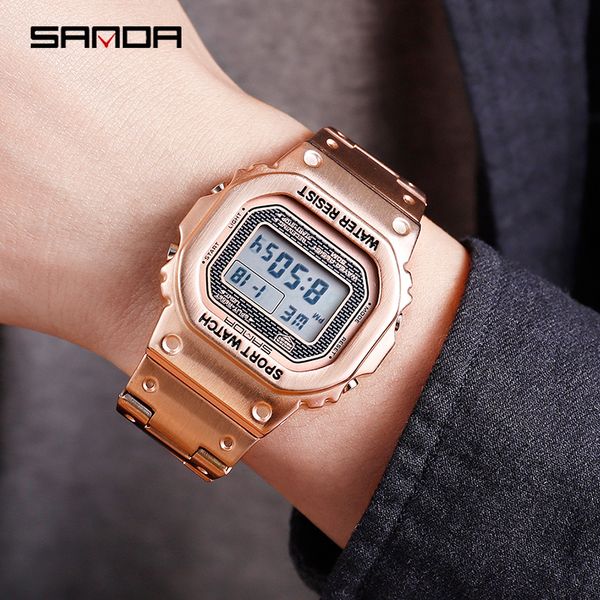 sports men watches waterproof casual watch stainless steel digital wristwatches clock relogio masculino erkek kol saati, Slivery;brown
sports men watches waterproof casual watch stainless steel digital wristwatches clock relogio masculino erkek kol saati, Slivery;brown