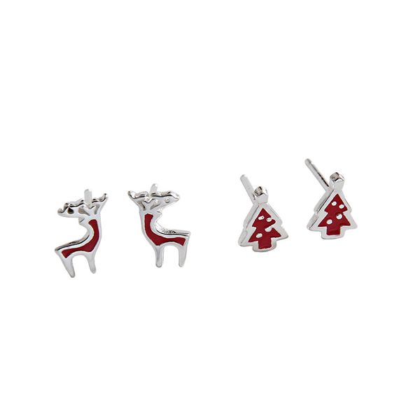 personalized 925 sterling silver jewelry korean brand hand-made designer christmas reindeer&christmas tree post earrings, Golden;silver
personalized 925 sterling silver jewelry korean brand hand-made designer christmas reindeer&christmas tree post earrings, Golden;silver