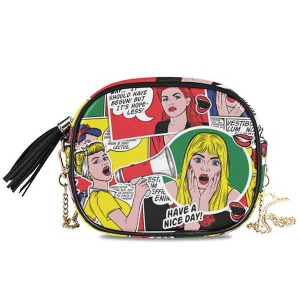 alaza women shoulder bag ring chain handbag fashion new cartoon printing crossbody bags small quality soft leather messenger bag
alaza women shoulder bag ring chain handbag fashion new cartoon printing crossbody bags small quality soft leather messenger bag